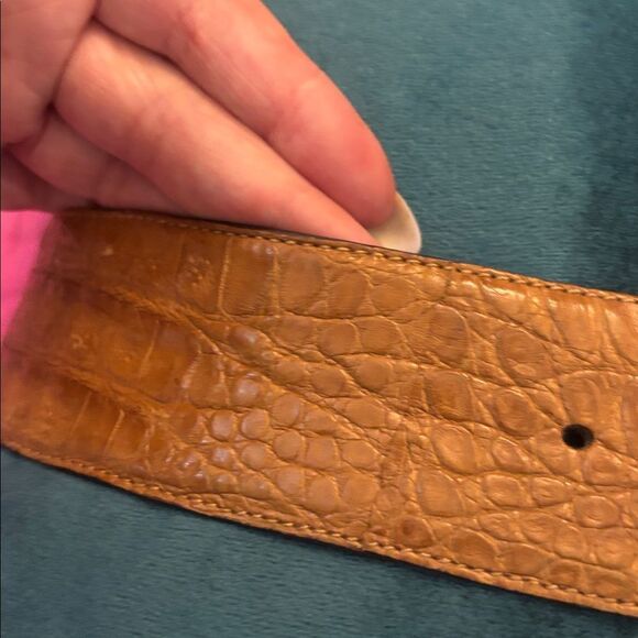 Donna Karan genuine alligator skin belt, L main image 9